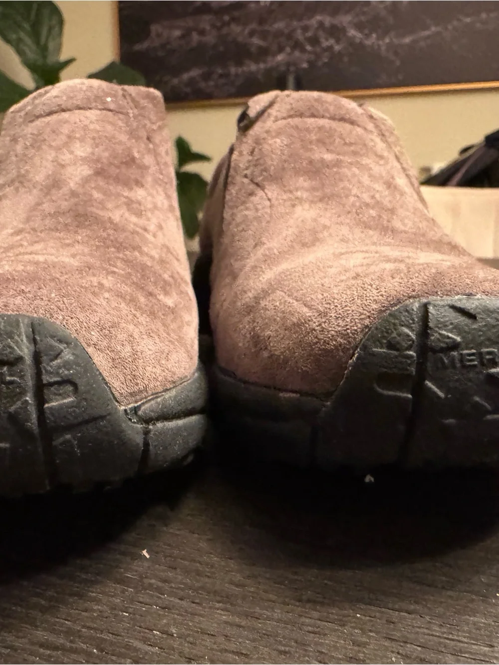 Merrell Men's Brown Suede Slip-On Loafers